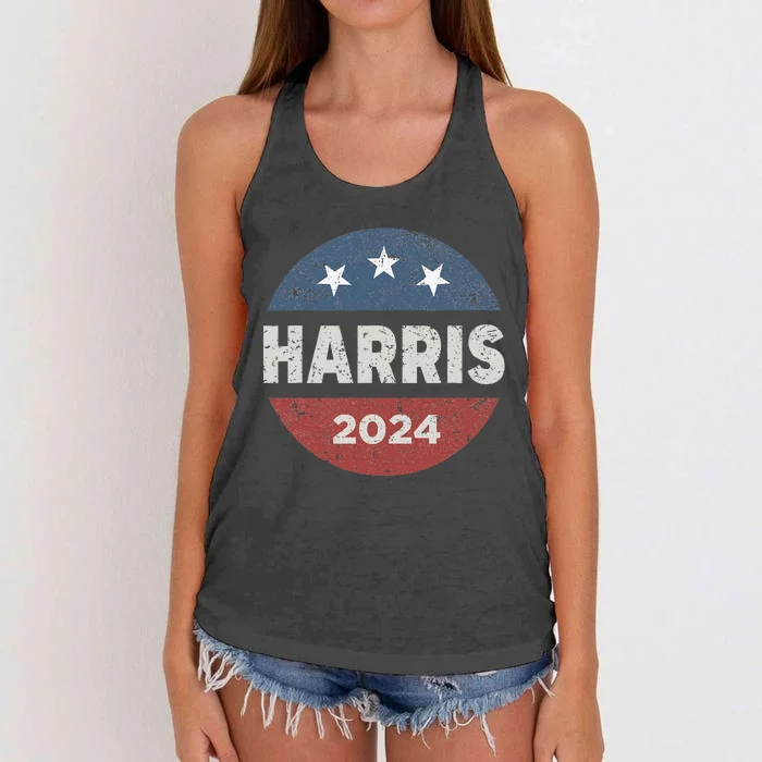 Kalama Harris 2024 Voting For Blue President 47 Political Gift Women's Knotted Racerback Tank