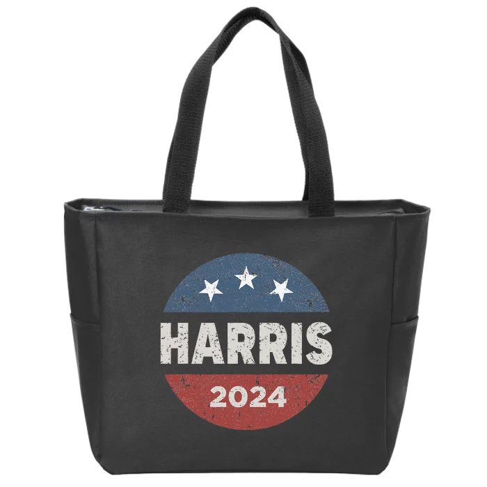 Kalama Harris 2024 Voting For Blue President 47 Political Gift Zip Tote Bag