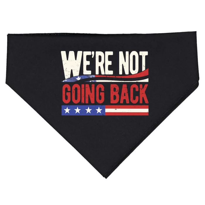 Kamala Harris 2024 Were Not Going Back USA-Made Doggie Bandana