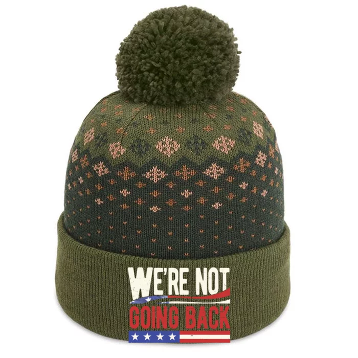 Kamala Harris 2024 Were Not Going Back The Baniff Cuffed Pom Beanie