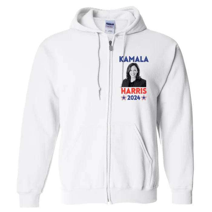 Kamala Harris 2024 Kamala For President Democrat Gift Full Zip Hoodie