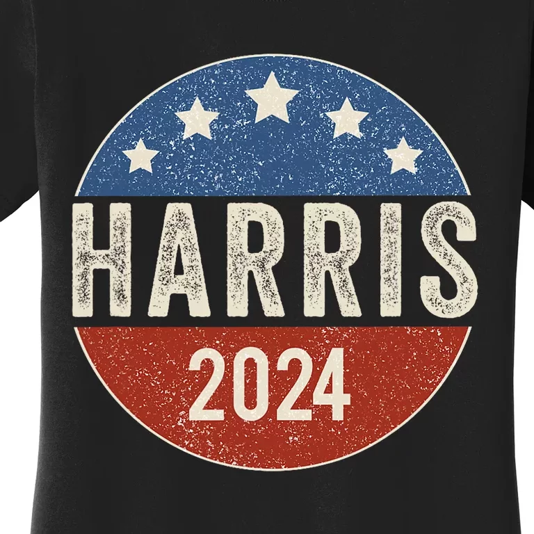 Kamala Harris 2024 For President Campaign Us Flag Women's T-Shirt