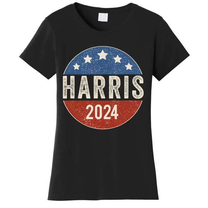 Kamala Harris 2024 For President Campaign Us Flag Women's T-Shirt