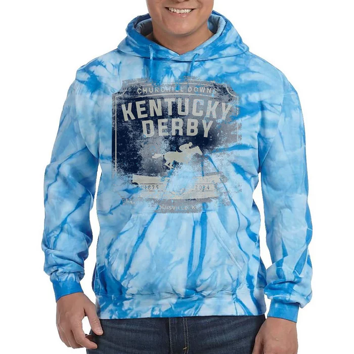 Kentucky Horse 2024 Vintage Tie Dye Hoodie