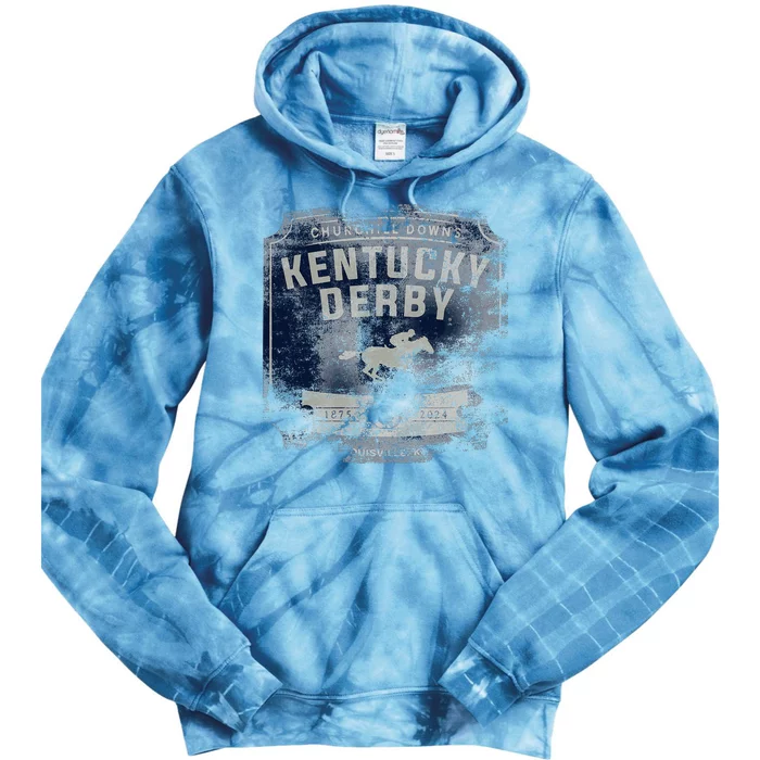 Kentucky Horse 2024 Vintage Tie Dye Hoodie