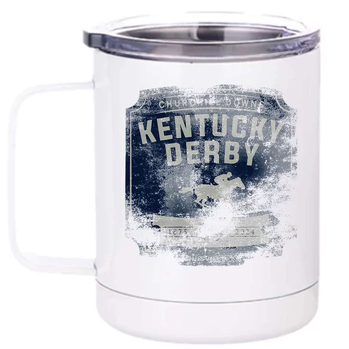 Kentucky Horse 2024 Vintage Front & Back 12oz Stainless Steel Tumbler Cup