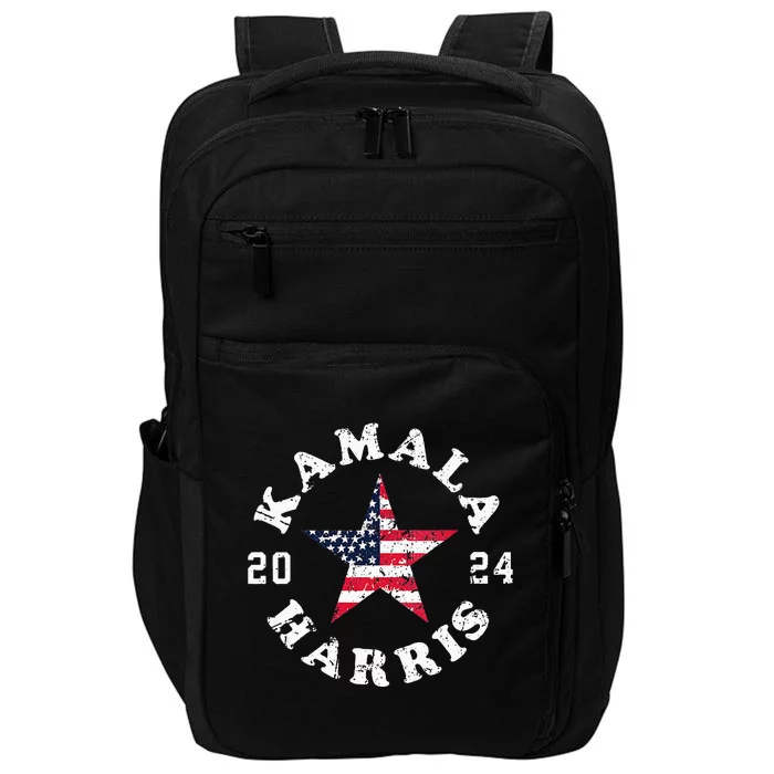 Kamala Harris 2024 President American Flag Vote Kamala Vneck Impact Tech Backpack