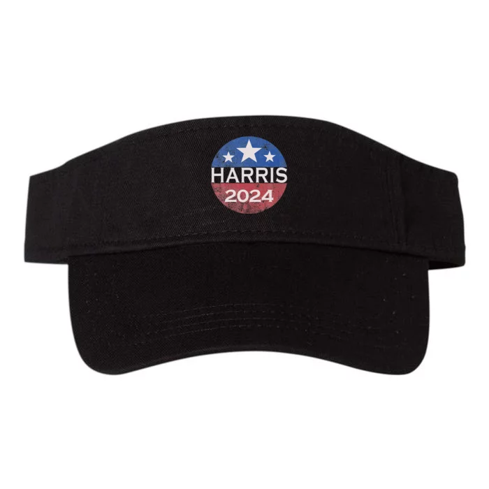 Kamala Harris 2024 For President Campaign Us Flag Valucap Bio-Washed Visor