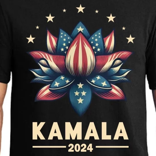 Kamala Harris 2024 Presidential Campaign American Lotus Pajama Set