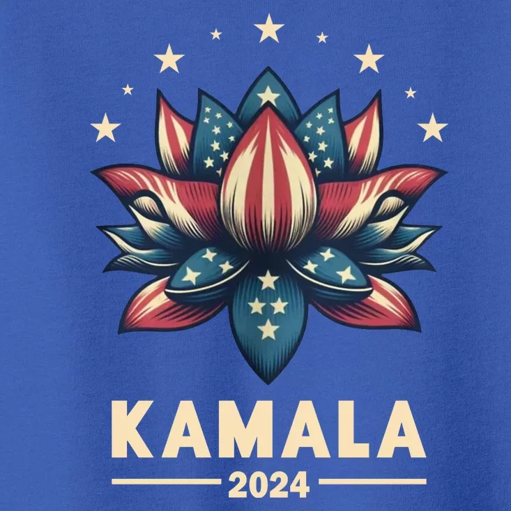 Kamala Harris 2024 Presidential Campaign American Lotus Toddler T-Shirt