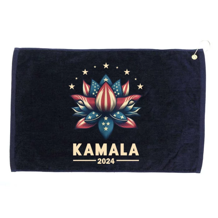 Kamala Harris 2024 Presidential Campaign American Lotus Grommeted Golf Towel