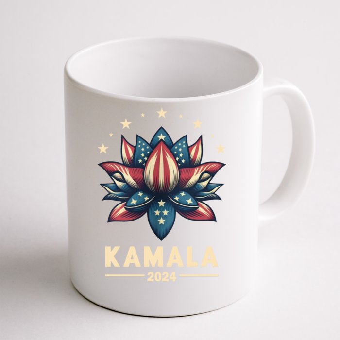 Kamala Harris 2024 Presidential Campaign American Lotus Front & Back Coffee Mug