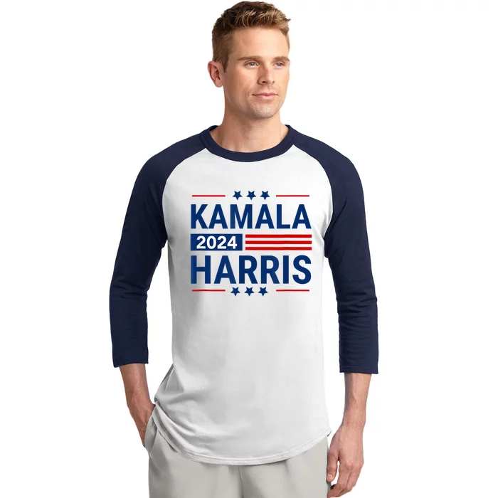 Kamala Harris 2024 Support First Presidente Usa Women Baseball Sleeve Shirt