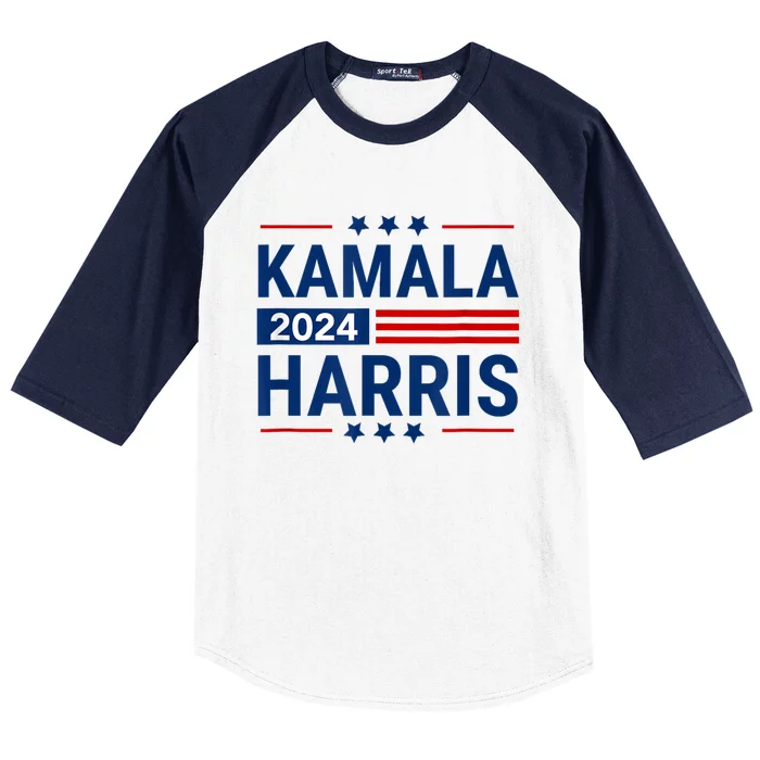 Kamala Harris 2024 Support First Presidente Usa Women Baseball Sleeve Shirt