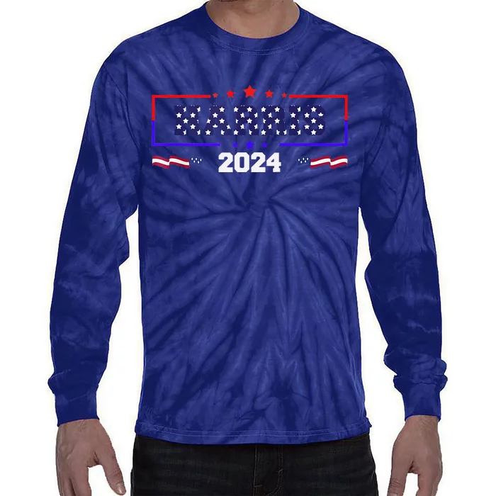 Kamala Harris 2024 Kamala For President Kamala2024 Tie-Dye Long Sleeve Shirt