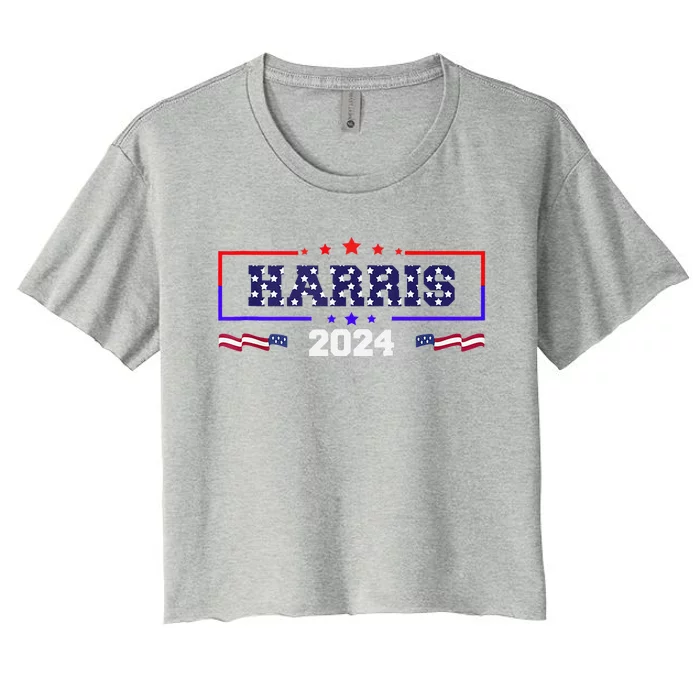 Kamala Harris 2024 Kamala For President Kamala2024 Women's Crop Top Tee