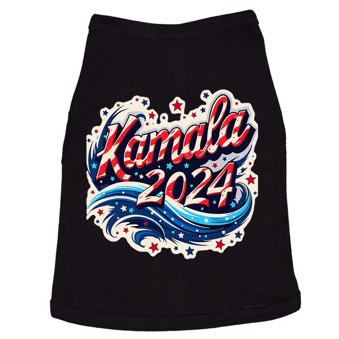 Kamala Harris 2024 Dynamic Patriotic Design For Election Doggie Tank