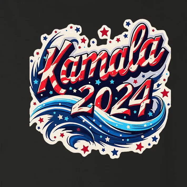 Kamala Harris 2024 Dynamic Patriotic Design For Election Toddler Long Sleeve Shirt