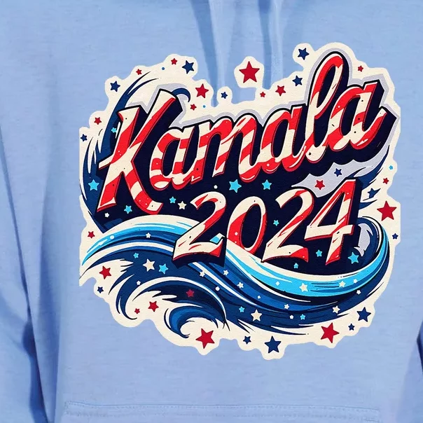 Kamala Harris 2024 Dynamic Patriotic Design For Election Unisex Surf Hoodie