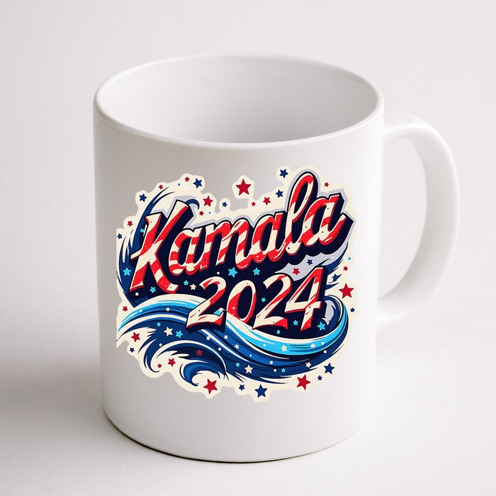 Kamala Harris 2024 Dynamic Patriotic Design For Election Front & Back Coffee Mug