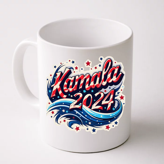 Kamala Harris 2024 Dynamic Patriotic Design For Election Front & Back Coffee Mug