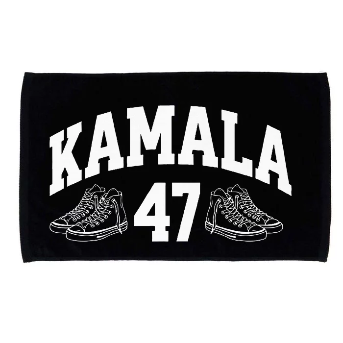 Kamala Harris 2024 47th President Chucks And Pearls Vote Premium Microfiber Hand Towel