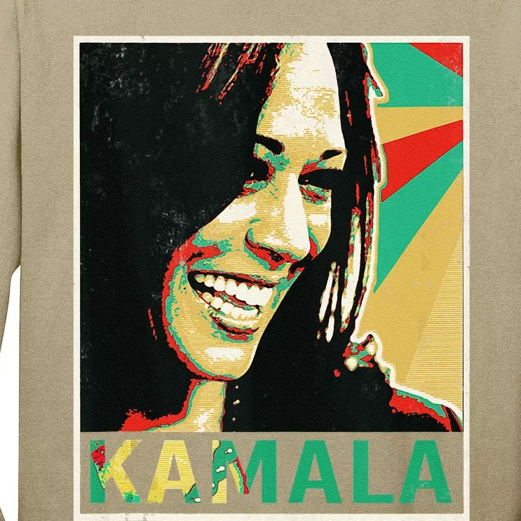 Kamala Harris 2024 Kamala For President Tall Long Sleeve T-Shirt