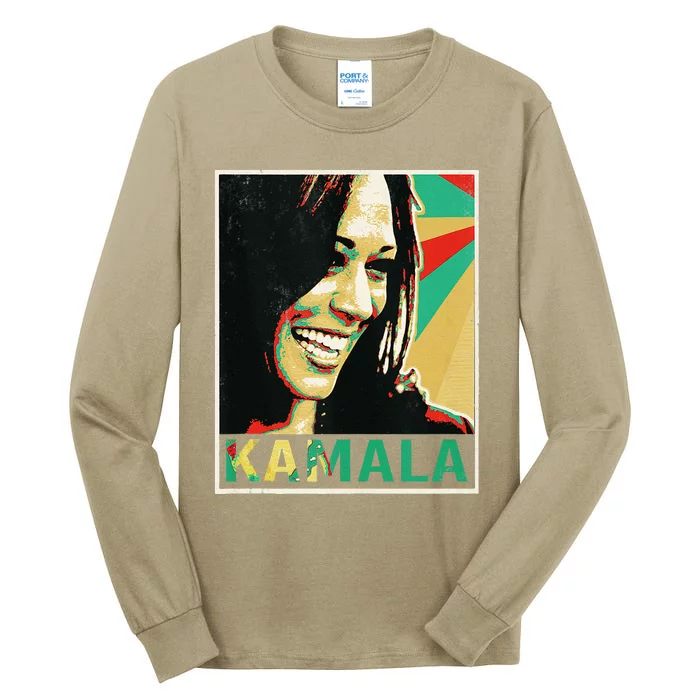 Kamala Harris 2024 Kamala For President Tall Long Sleeve T-Shirt