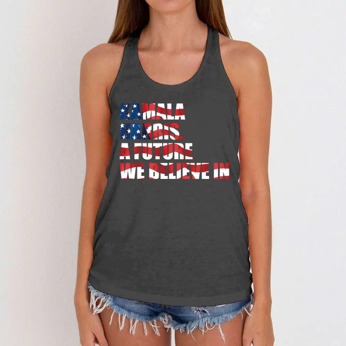 Kamala Harris 2024 Presidential Campaign Women's Knotted Racerback Tank