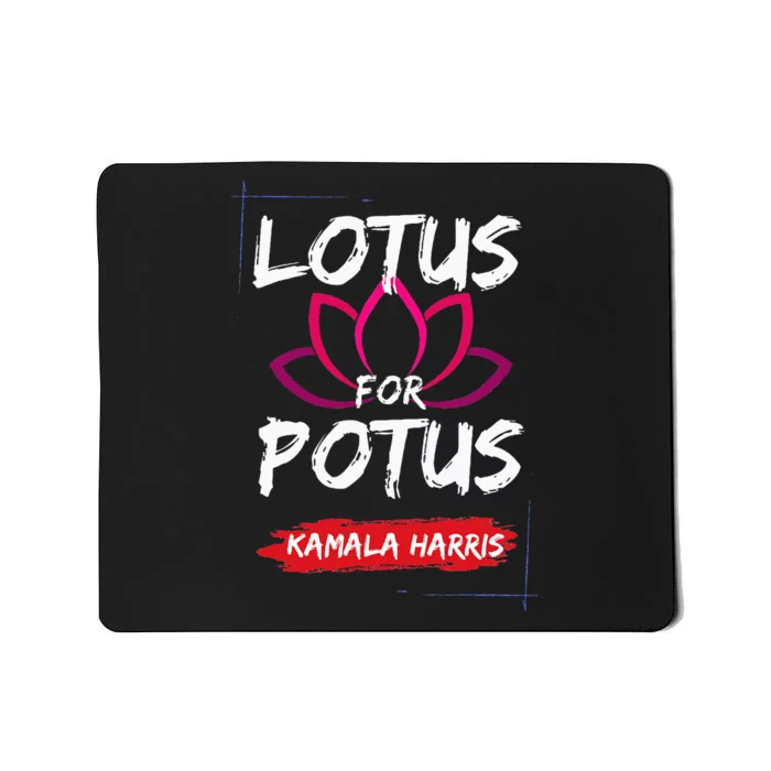 Kamala Harris 2024 Lotus For Potus President Election Mousepad