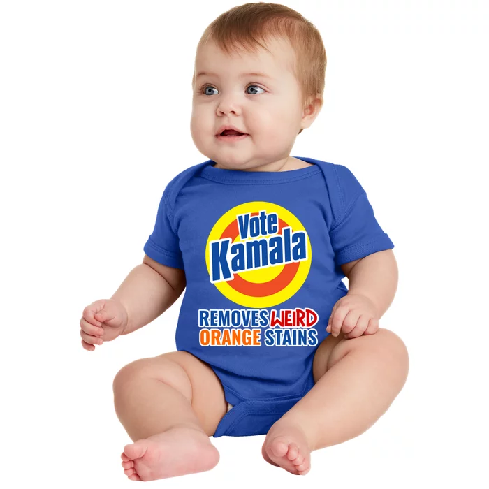 Kamala Harris 2024 Removes Stubborn Weird Orange Stains Great Gift Baby Bodysuit