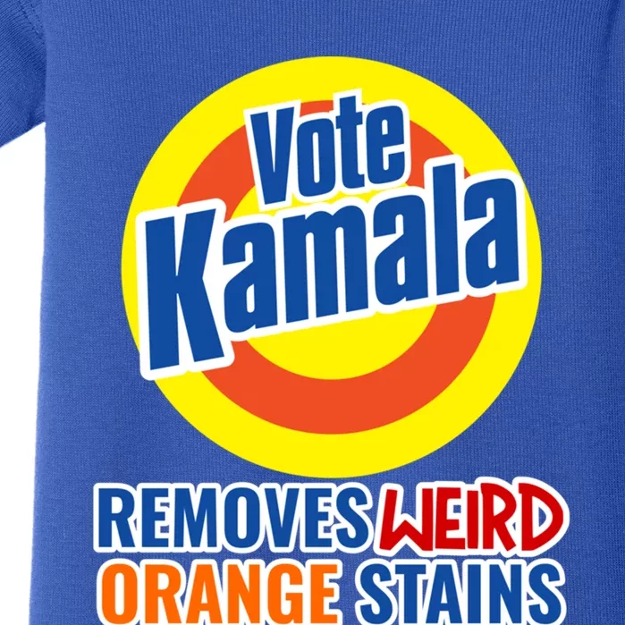 Kamala Harris 2024 Removes Stubborn Weird Orange Stains Great Gift Baby Bodysuit