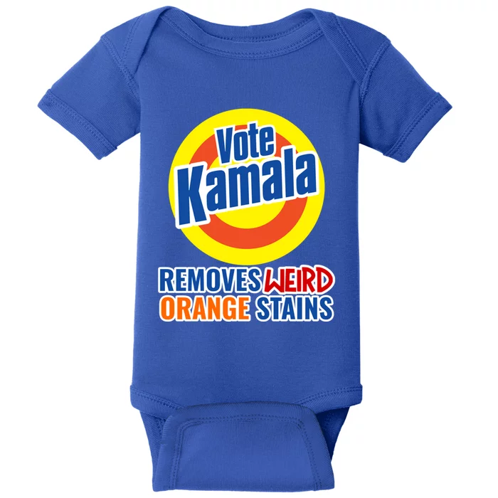 Kamala Harris 2024 Removes Stubborn Weird Orange Stains Great Gift Baby Bodysuit