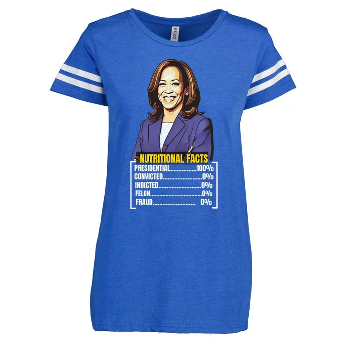 Kamala Harris 2024 For President Harris Versus Trump Facts Enza Ladies Jersey Football T-Shirt