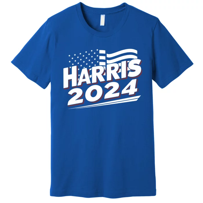 Kamala Harris 2024 For President I Am Speaking Vintage Flag Gift Premium T-Shirt