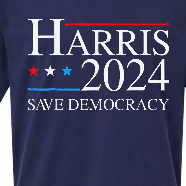 Kamala Harris 2024 Save Democratic Election Campaign Us Flag Sueded Cloud Jersey T-Shirt