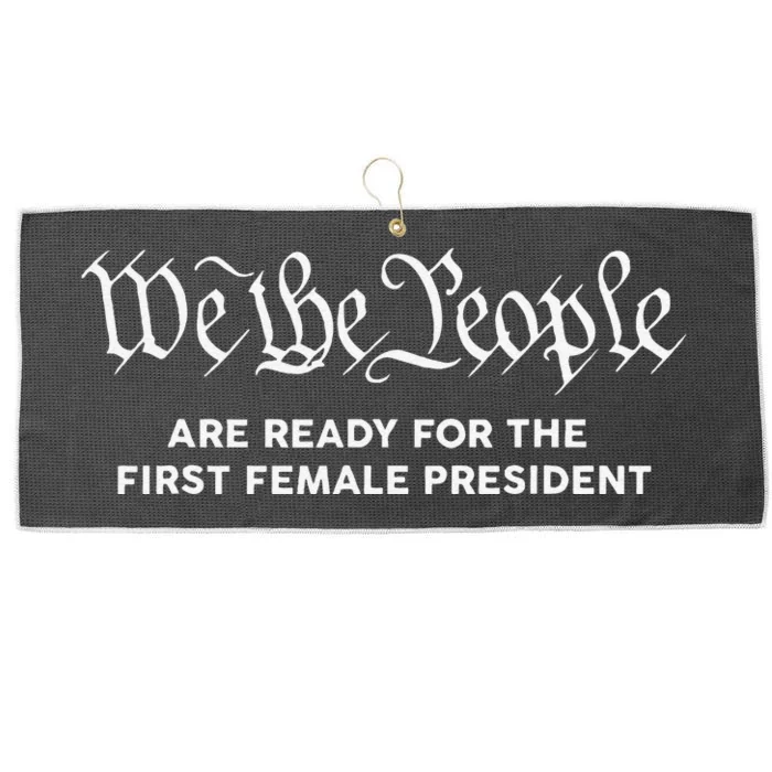 Kamala Harris 2024 We The People First Female President Large Microfiber Waffle Golf Towel