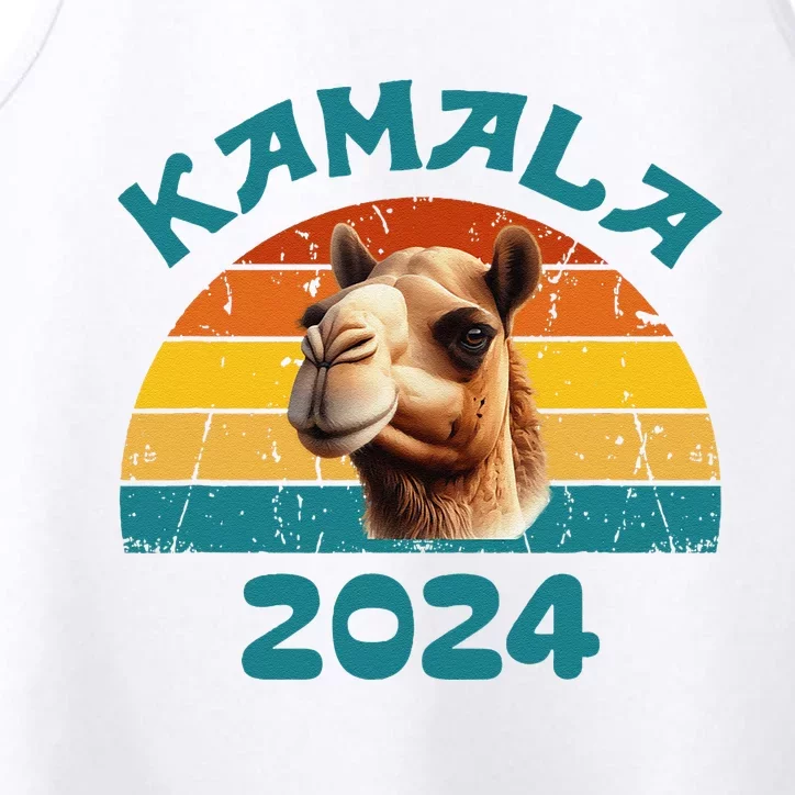 Kamala Harris 2024 For President Retro Camel Campaign Performance Tank