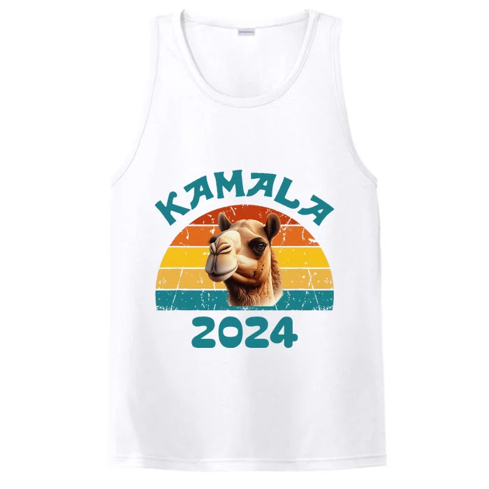 Kamala Harris 2024 For President Retro Camel Campaign Performance Tank