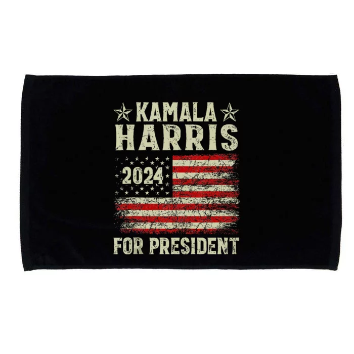 Kamala Harris 2024 For President Election Campaign Microfiber Hand Towel