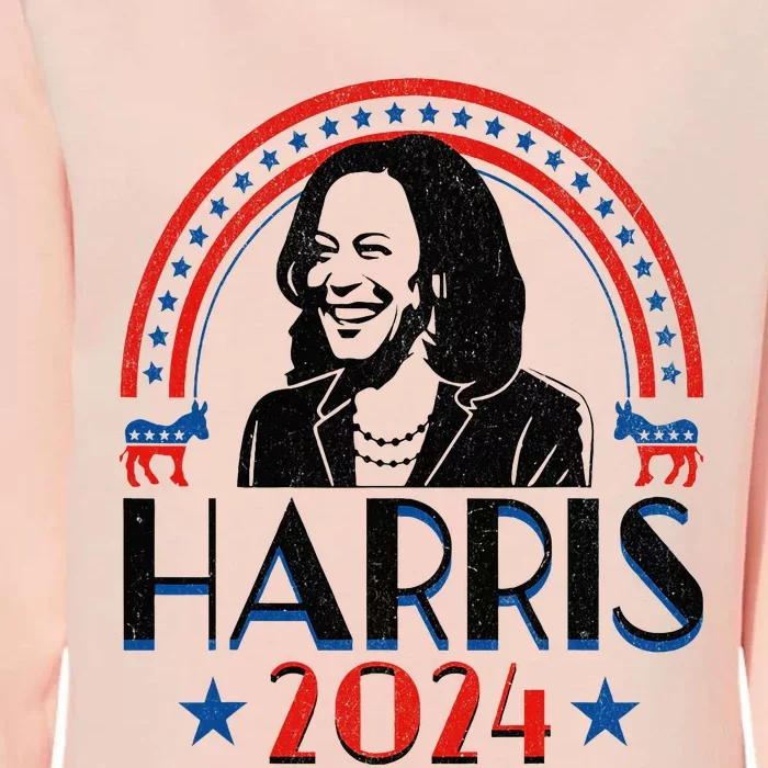 Kamala Harris 2024 Madam President Retro Vote Democrat Womens California Wash Sweatshirt