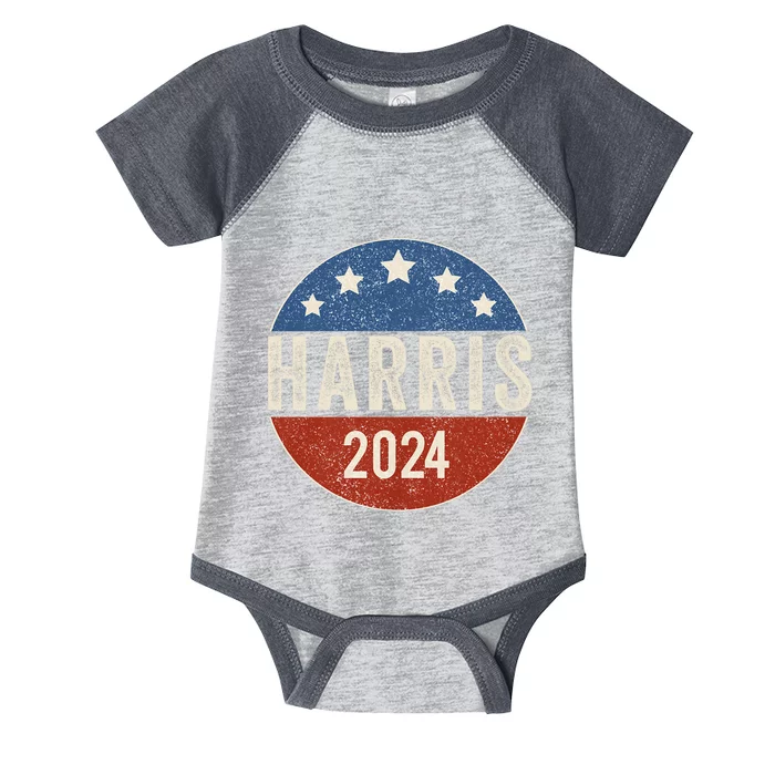 Kamala Harris 2024 For President Campaign Us Flag Infant Baby Jersey Bodysuit