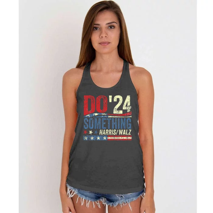 Kamala Harris 2024 Election Michelle Obama Do Something! Women's Knotted Racerback Tank