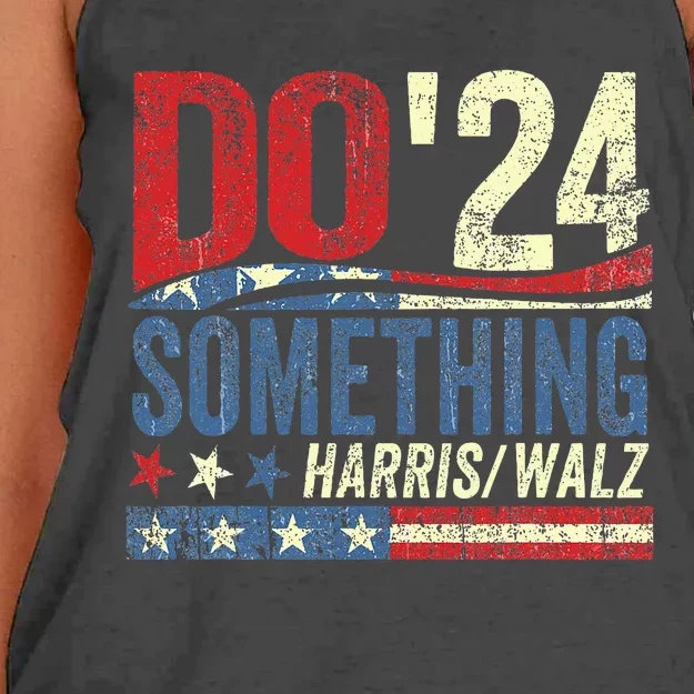 Kamala Harris 2024 Election Michelle Obama Do Something! Women's Knotted Racerback Tank