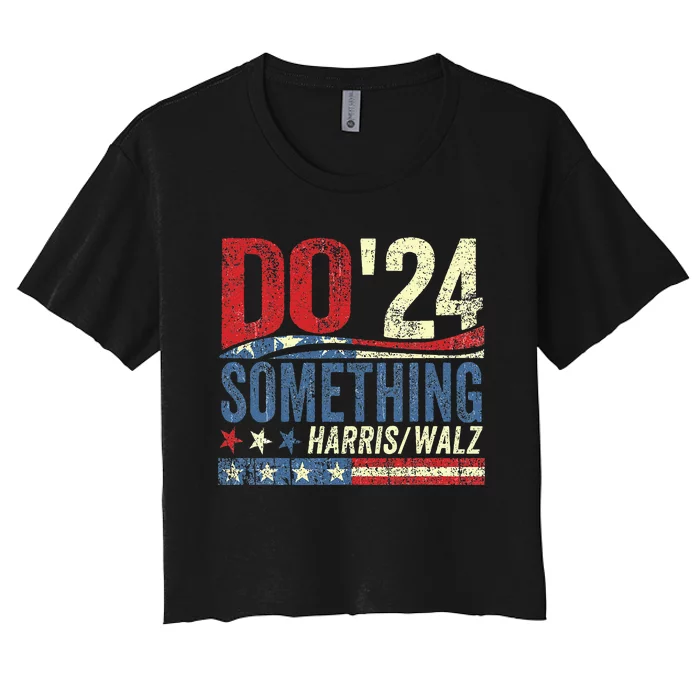 Kamala Harris 2024 Election Michelle Obama Do Something! Women's Crop Top Tee