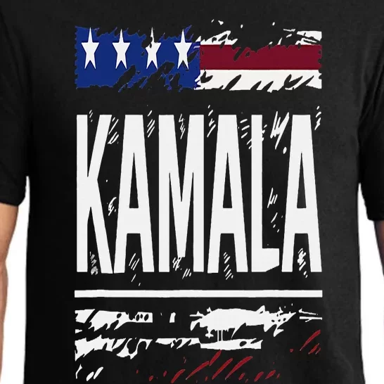 Kamala Harris 2024 24 Madam Vice President Democrat Grunge Pajama Set