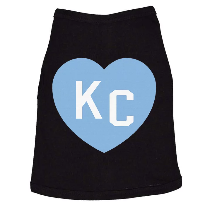 Kc Heart 2letter Kc Love Kc Powder Blue Kc Doggie Tank