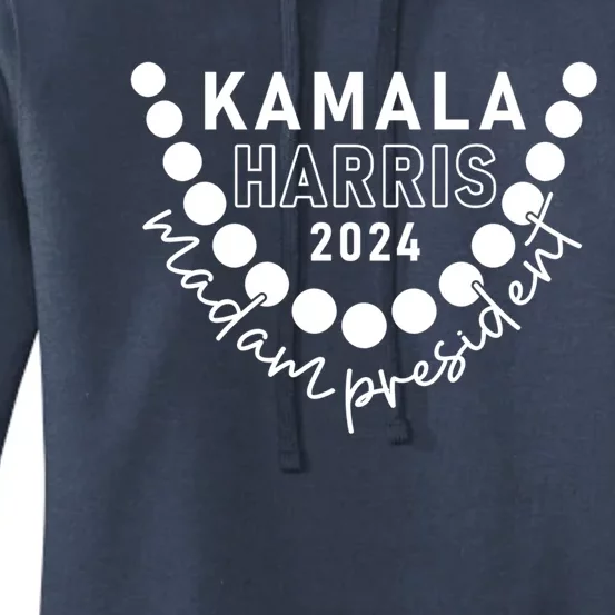 Kamala Harris 2024 Madam President IM Speaking Democrat Gift Women's Pullover Hoodie