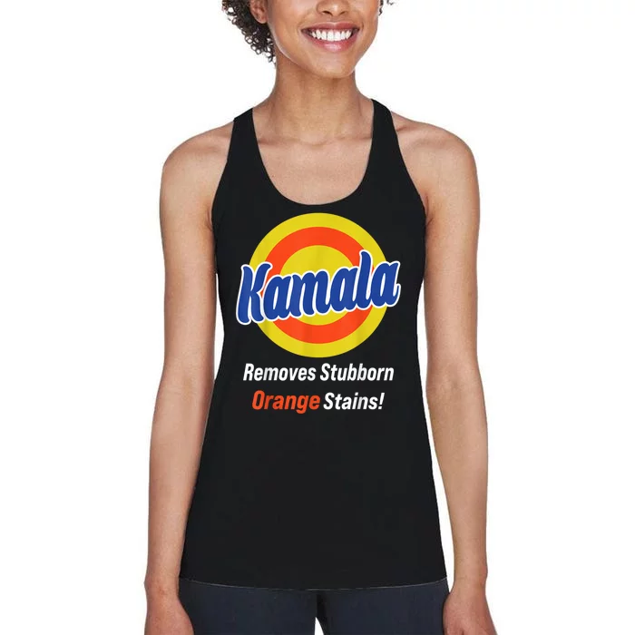 Kamala Harris 2024 Removes Stubborn Orange Stains Women's Racerback Tank