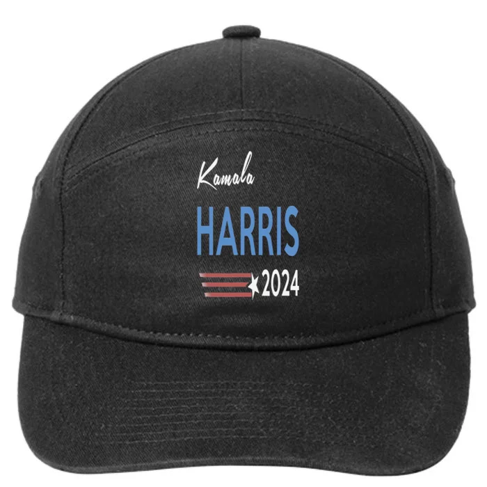 Kamala Harris 2024 For President Campaign 7-Panel Snapback Hat